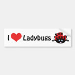 I Love Ladybugs Bumper Sticker
