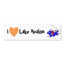 I Love Lake Avalon Bumper Sticker bumper stickers