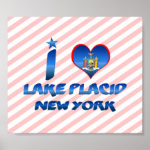 I love Lake Placid, New York Print
