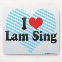 I Love Lam Sing Mousepads