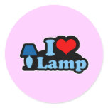 I Love lamp stickers