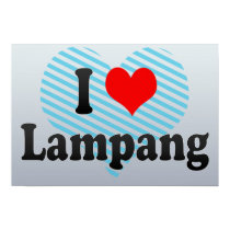 I Love Lampang, Thailand Print - Poster