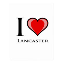 I Love Lancaster Post Card