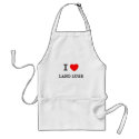 I Love Land luge aprons