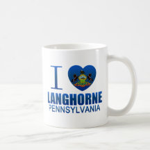I Love Langhorne, PA Coffee Mugs