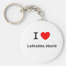 I Love Laniakea Beach Hawaii Keychains