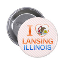 I Love Lansing, IL Button