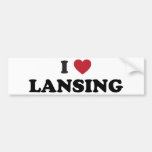 I Love Lansing Michigan Bumper Stickers