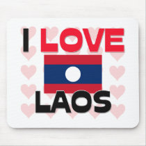 I Love Laos mousepads
