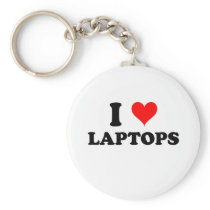 I Love Laptops Keychains