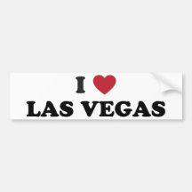 I Love Las Vegas Nevada Bumper Sticker