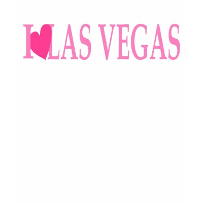 I LOVE Las Vegas (Pink Heart) Ladies Long Sleeve ( Tee Shirts by vegasdusoleil