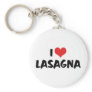 I Love Lasagna Keychain