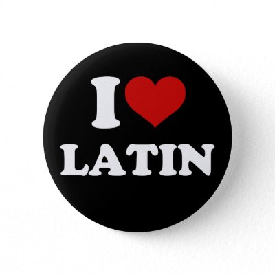 I Love Latin buttons