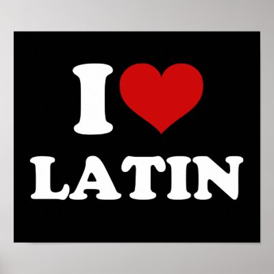 I Love Latin Poster