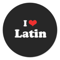 I Love Latin Tshirt stickers