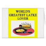 i love latkes! greeting cards