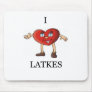 i love latkes mousepads