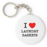 I Love Laundry Baskets Key Chains