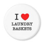 I Love Laundry Baskets Refrigerator Magnets