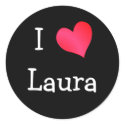 I Love Laura stickers