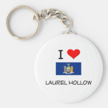 I Love Laurel Hollow New York Key Chains