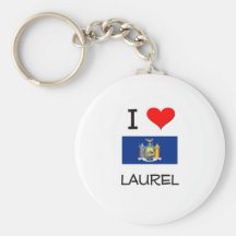 I Love Laurel New York Key Chain