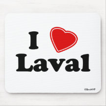 I Love Laval Mouse Pads