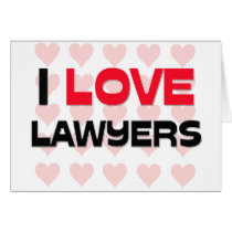 I LOVE LAWYERS cards