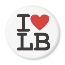 I Love LB Magnet by IheartLB I Love LB Magnet