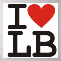 I Love LB Poster
