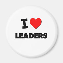 I Love Leaders Refrigerator Magnets