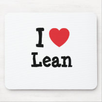 I love Lean heart T-Shirt mousepads