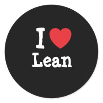 I love Lean heart T-Shirt stickers by funnycustomtshirts I love Lean heart T-Shirt stickers