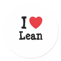 I love Lean heart T-Shirt stickers by funnycustomtshirts I love Lean heart T-Shirt stickers