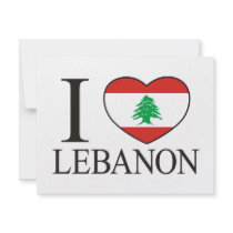 I Love Lebanon invitations