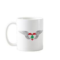 I Love Lebanon -wings Coffee Mugs
