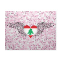 I Love Lebanon -wings Post Card
