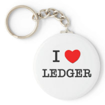 I Love Ledger Key Chains