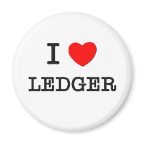 I Love Ledger Magnets
