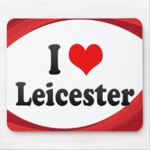 I Love Leicester, United Kingdom Mousepads