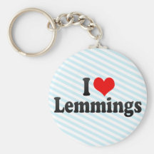I Love Lemmings Key Chains