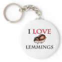 I Love Lemmings keychains