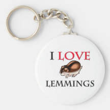 I Love Lemmings Keychain