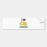 I Love Lemons Bumper Sticker