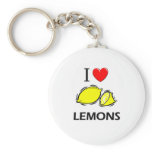I Love Lemons Keychain