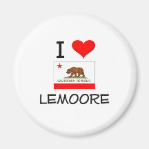 I Love LEMOORE California Magnets