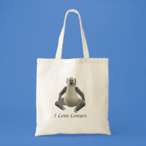 I Love Lemurs arts crafts shopping bag