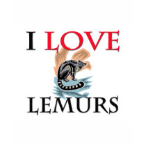 I Love Lemurs t-shirts