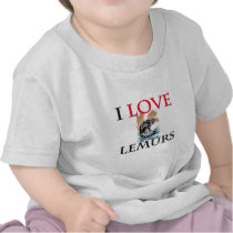 I Love Lemurs t-shirts